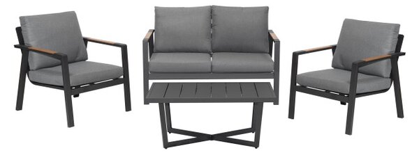 Set zahradního nábytku INDUSTRIAL FRAME 4v1 šedý