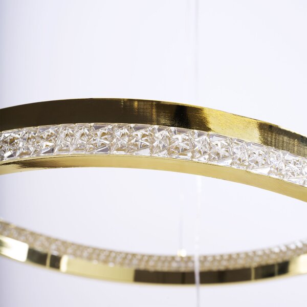 Toolight Toolight, LED stropní svítidlo 60cm, 75W, 3000K, LHJ043-CP2, zlatá, OSW-50020