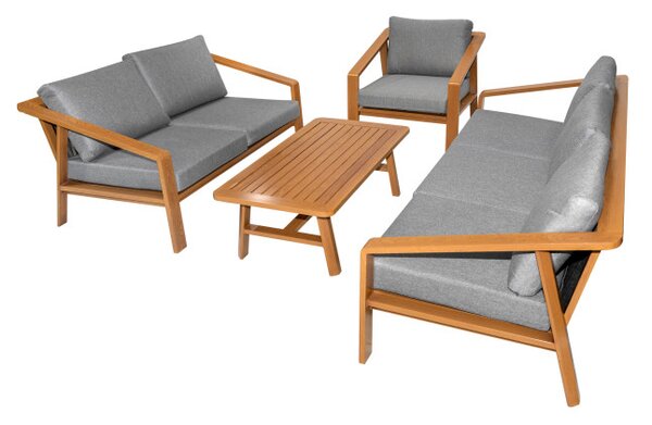 Set zahradního nábytku MODERN DELIGHT 4v1 šedý / béžový