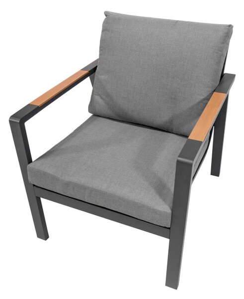Set zahradního nábytku INDUSTRIAL FRAME 4v1 šedý