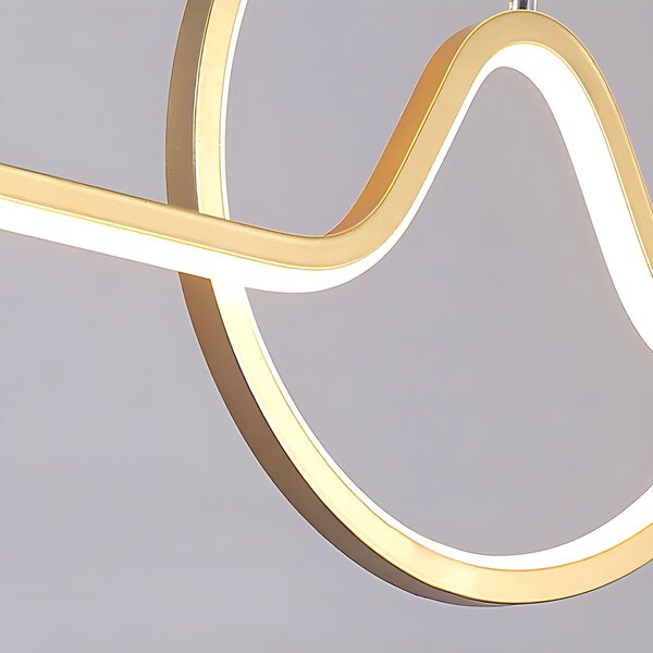 Toolight Závěsné LED osvětlení E6 LHJ022-CP 120 cm zlaté