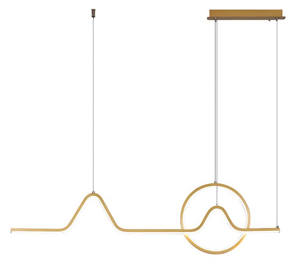 Toolight Závěsné LED osvětlení E6 LHJ022-CP 120 cm zlaté
