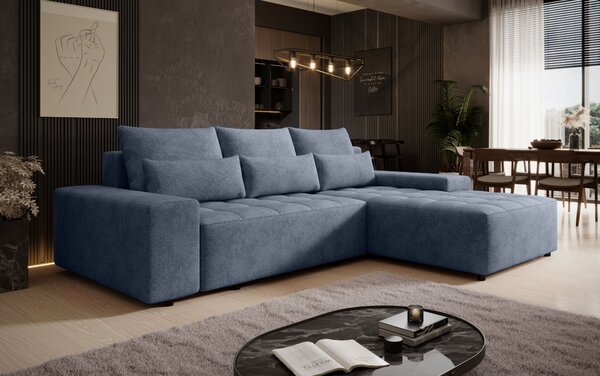 Elegantní sedací souprava EDITA - modrá