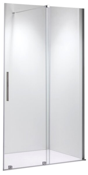 BPS-koupelny Posuvné sprchové dveře HYD-ATA 90 chrom/transparent pro instalaci do niky - bez vaničky