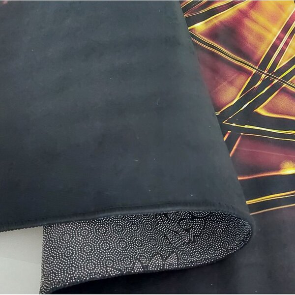 Makro Abra Moderní kusový koberec BLACK and GOLD N 14 protiskluzový černý zlatý Rozměr: 80x150 cm