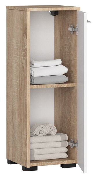 Ak furniture Skříňka do koupelny FIN 30 cm dub sonoma/bílá