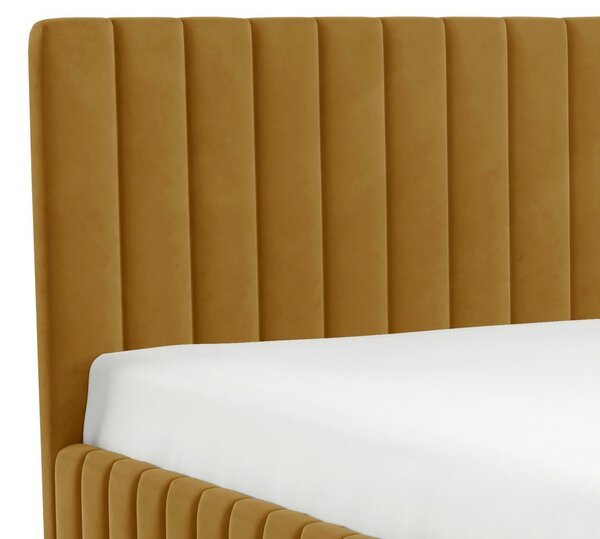 Dvojlůžková postel s úložným prostorem 180x200 ONANCOK 2 - latte