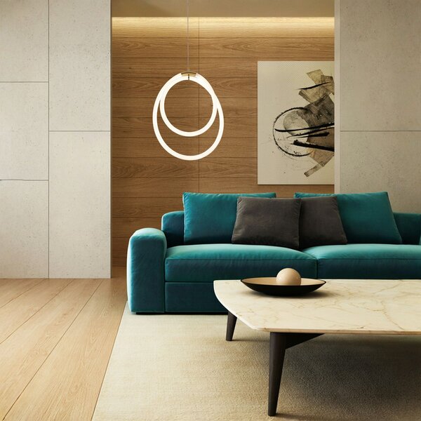 Toolight Designové LED osvětlení Circle-4 Double G021-CP zlaté