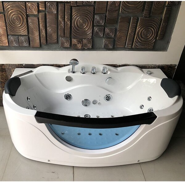 BPS-koupelny Hydromasážní vana HYD-PA924 160x88 s ohřevem vody