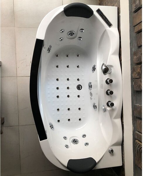 BPS-koupelny Hydromasážní vana HYD-PA924 160x88 s ohřevem vody