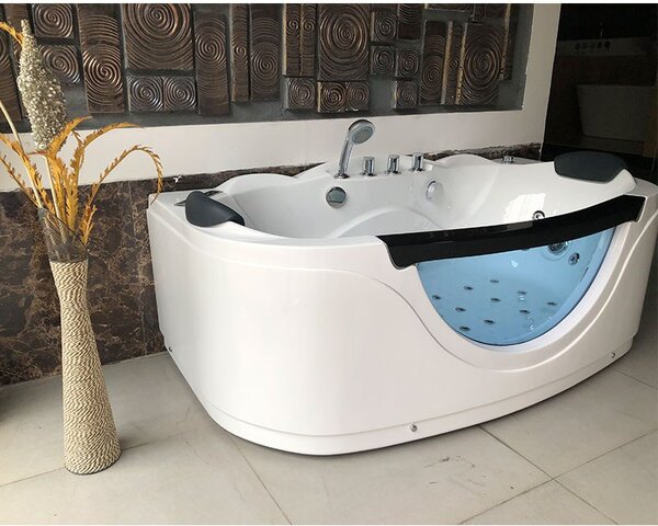 BPS-koupelny Hydromasážní vana HYD-PA924 160x88 s ohřevem vody