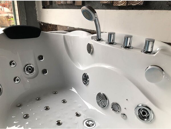 BPS-koupelny Hydromasážní vana HYD-PA924 160x88 s ohřevem vody