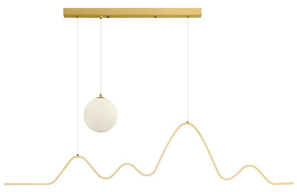Toolight Toolight, LED závěsné osvětlení 120cm, 36W, 3000K, LHJ034-CP, zlatá matná, OSW-60021
