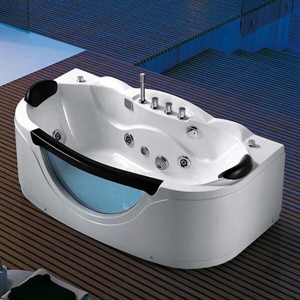 BPS-koupelny Hydromasážní vana HYD-PA924 160x88 s ohřevem vody