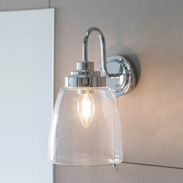 Endon 77088-Koupelnové nástěnné svítidlo ASHBURY 1xE14/4W/230V IP44 lesklý chrom