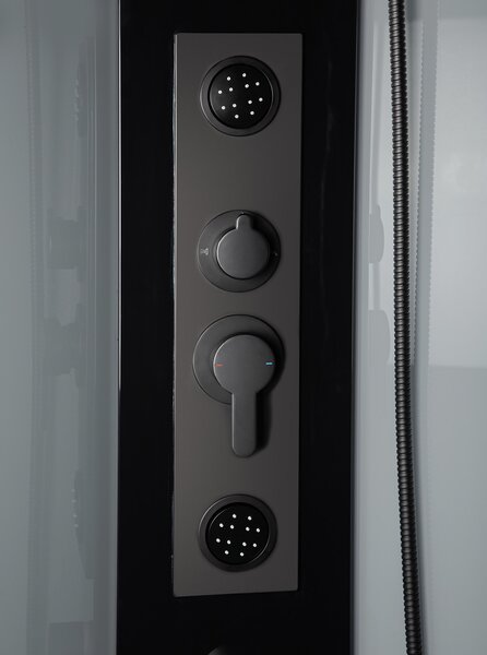 Novoterm Hydromasážní box NV-Wega 90x90 černý