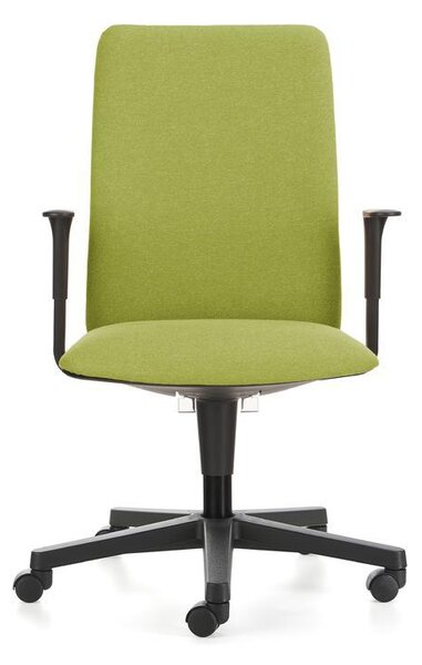 Ergonomická židle FLAP/B s područkami Zelená