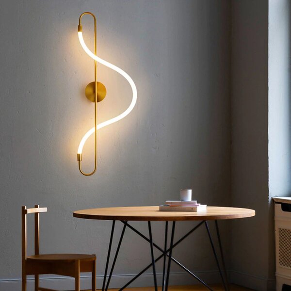 Toolight Toolight, LED nástěnné svítidlo 25W APP858-W Long Gold, zlatá, OSW-03995