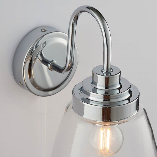 Endon 77088-Koupelnové nástěnné svítidlo ASHBURY 1xE14/4W/230V IP44 lesklý chrom