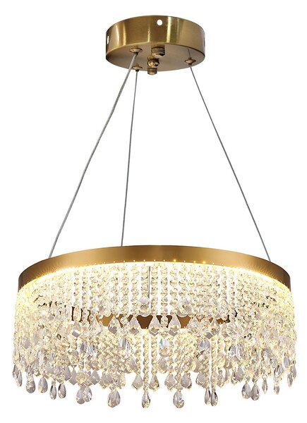 Toolight Toolight, LED závěsné osvětlení 40cm, 18W, 4000K, APP1730-1CP, zlatá, OSW-04341