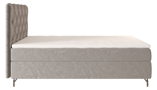 Čalouněná boxspringová postel 90x200 ADRIA 2 - světle šedá