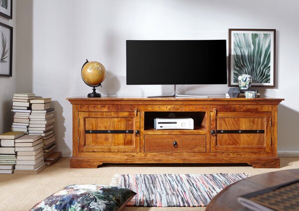 CAMBRIDGE HONEY TV stolek 170x55 cm, akácie