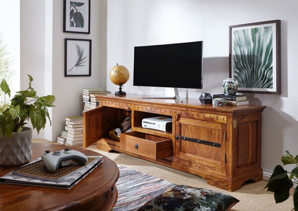 CAMBRIDGE HONEY TV stolek 170x55 cm, akácie