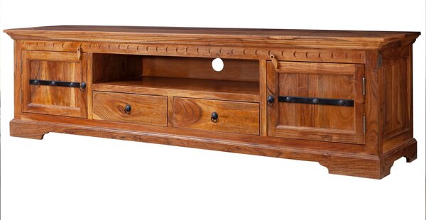 CAMBRIDGE HONEY TV stolek 200x55 cm, akácie