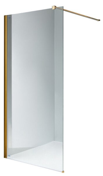 BPS-koupelny Sprchová zástěna Walk-in HYD-WI07 130 zlatá - bez vaničky