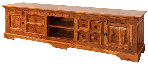 CAMBRIDGE HONEY TV stolek 220x55 cm, akácie