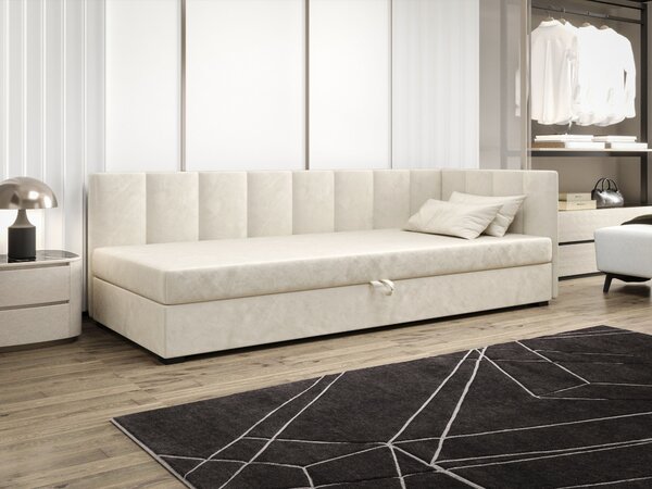 Jednolůžková postel 100x195 MANKA PLUS 2 - ecru