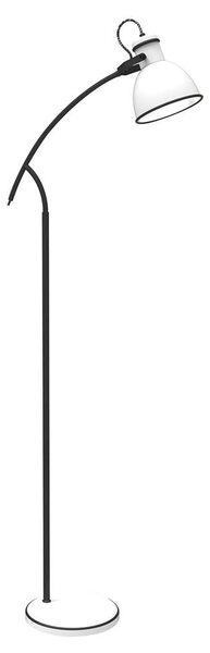 Stojací moderní lampa ZUMBA - 1xE27, 40W, bílá / černá