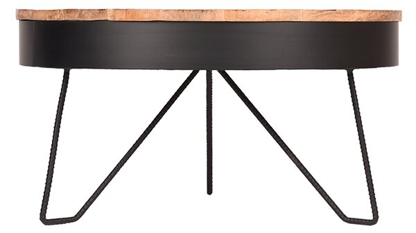 LABEL51 konferenční stolek SARAN černý ø80 cm Color: Black YS-22.080