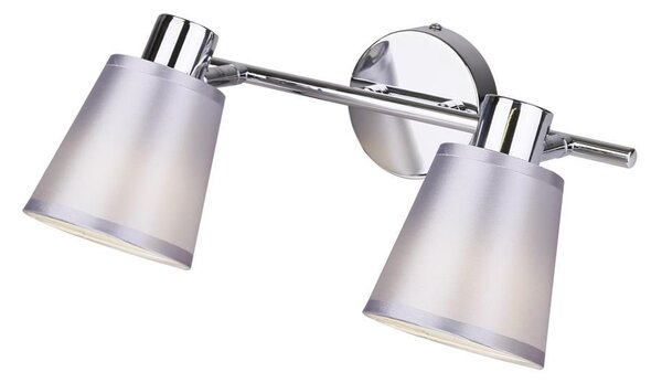 Moderní bodové nástěnné / stropní světlo PIN - 2xE14, 40W, chromované