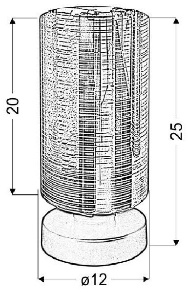 Moderní stolní lampa COX - 1xE27, 60W, chromovaná
