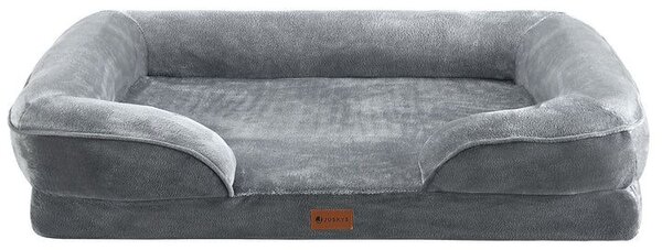 Ortopedický pelíšek pro psy a kočky, 98x70x17 cm, šedý