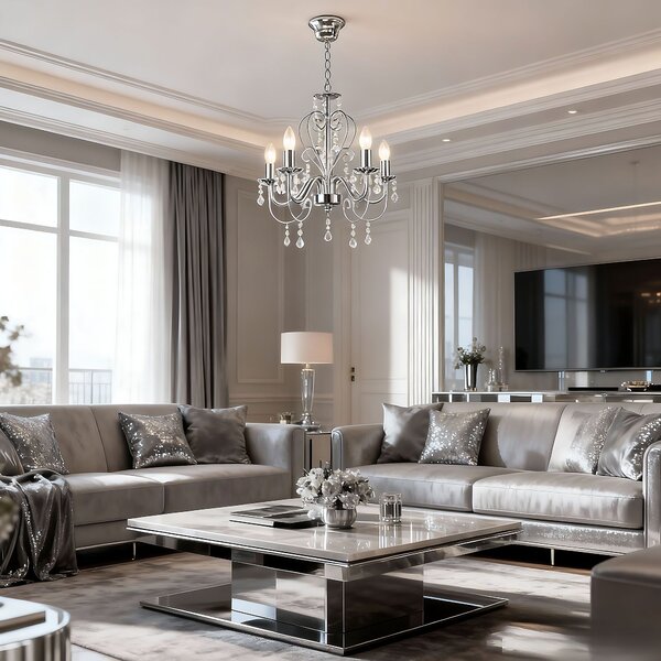 Toolight Rea, Stropní svítidlo EBT008-5CP CHROME, OSW-01243