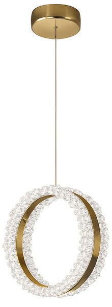 Toolight Toolight, závěsné LED osvětlení 20cm, 14W, 3000K, LHJ098-CP, zlatá, OSW-60043