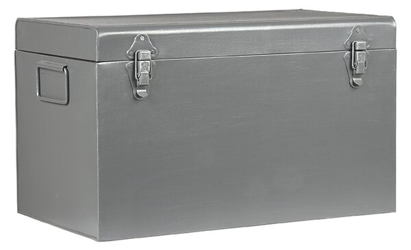 Šedý kovový úložný box Vint XL