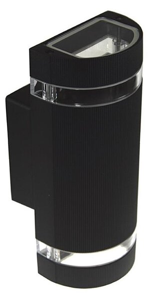 BOWI Venkovní nástěnné svítidlo KORTEK 2xGU10/30W/230V IP44 černá BW0010