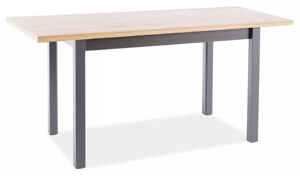 Rozkládací jídelní stůl 120(160)x68 ANTHONY - dub artisan / černý