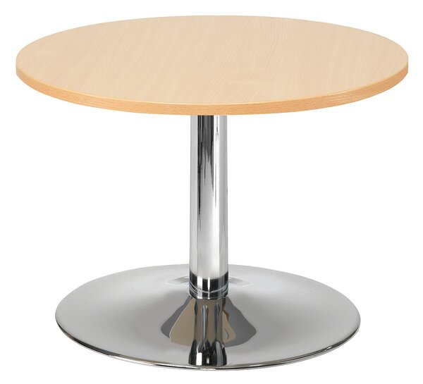 AJ Produkty Konferenční stolek MONTY, Ø700 mm, buk/chrom