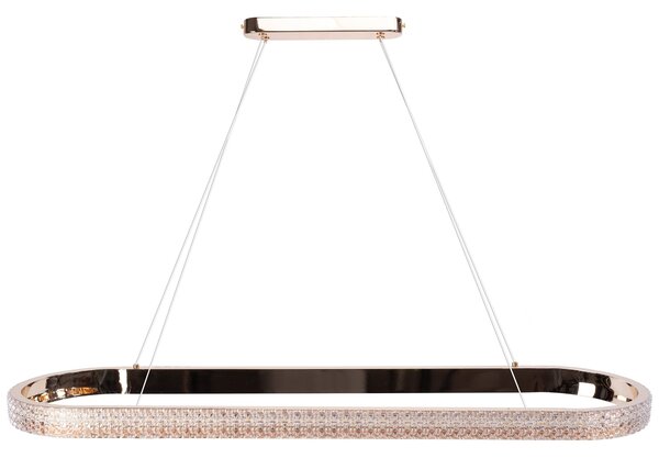 Toolight Toolight, LED závěsné svítidlo 90cm APP1751-CP, zlatá lesklá, OSW-06065