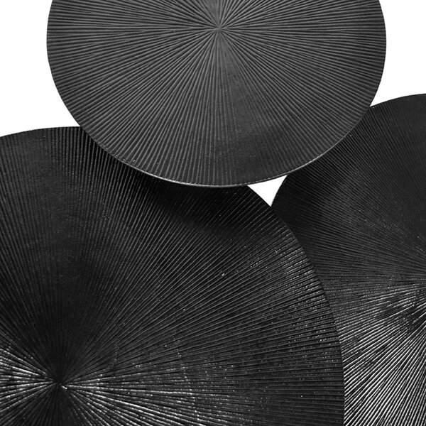 LABEL51 Set 3 kovových stolků NOBBY černé