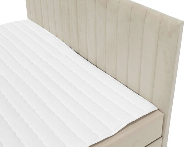 Kontinentální manželská postel 180x200 VASHON 2 - pastelová růžová + topper ZDARMA