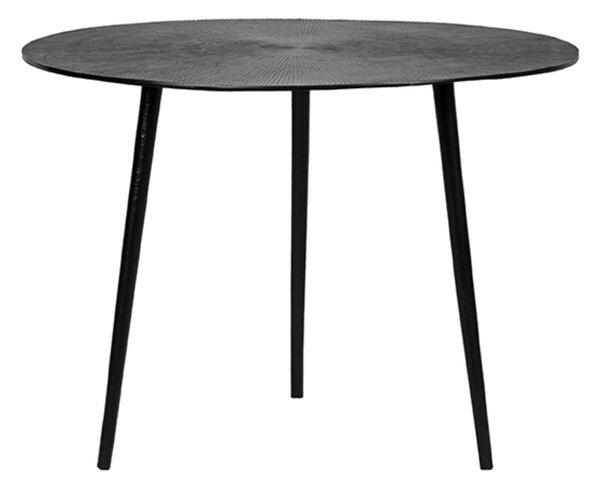 Černý kovový konferenční stolek Obber L