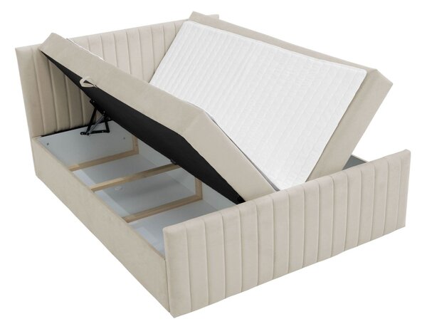 Kontinentální manželská postel 180x200 VASHON 2 - pastelová růžová + topper ZDARMA