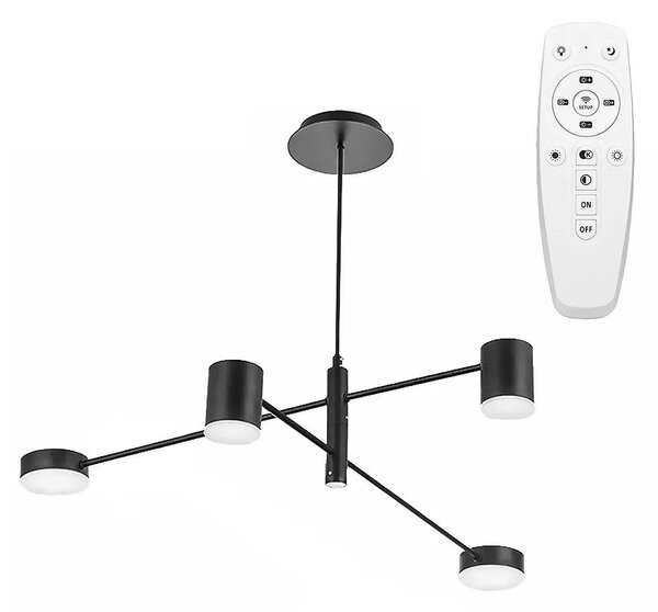Toolight Moderní čtyřramenné stropní svítidlo APP596-4C +REMOTE