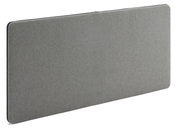 AJ Produkty Nástěnka - akustický panel ZIP CALM, 1400x650 mm, černý zip, šedá