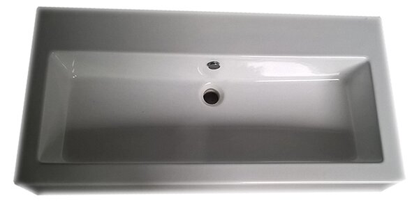 BPS-koupelny Keramické umyvadlo Biquadro na desku 100 cm
